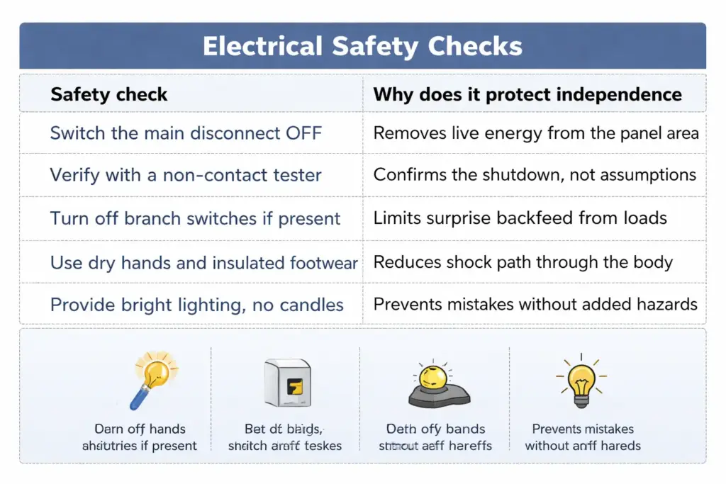 Replace a Fuse Shut Off Power Safely First