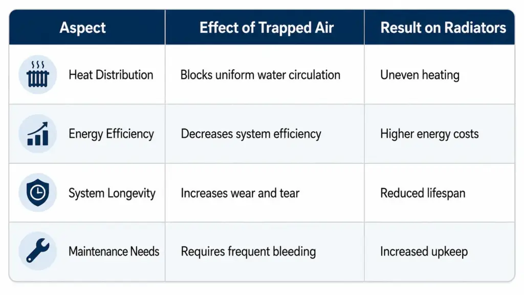 How Trapped Air Affects Heat Distribution in Your Radiator