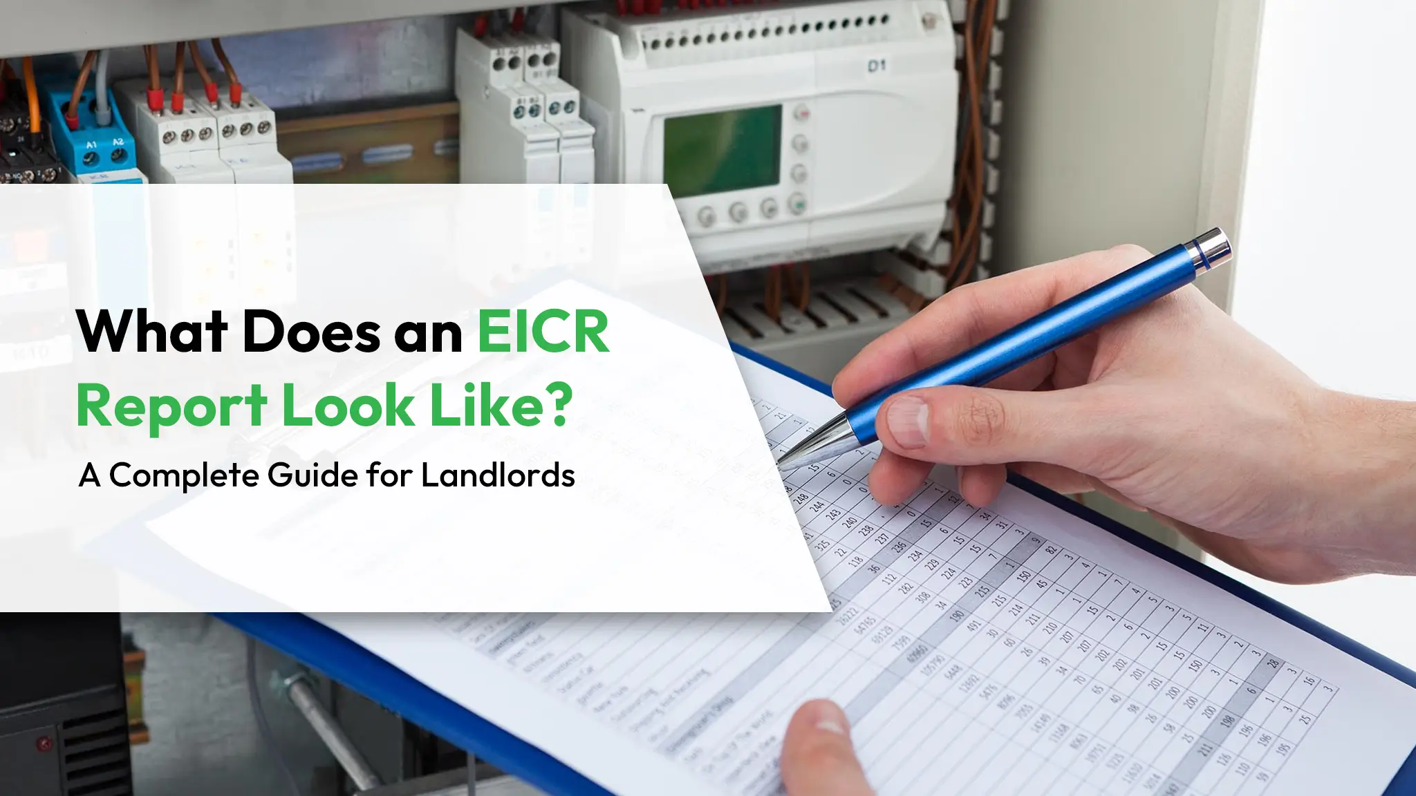 What Does an EICR Report Look Like A Complete Guide for Landlords
